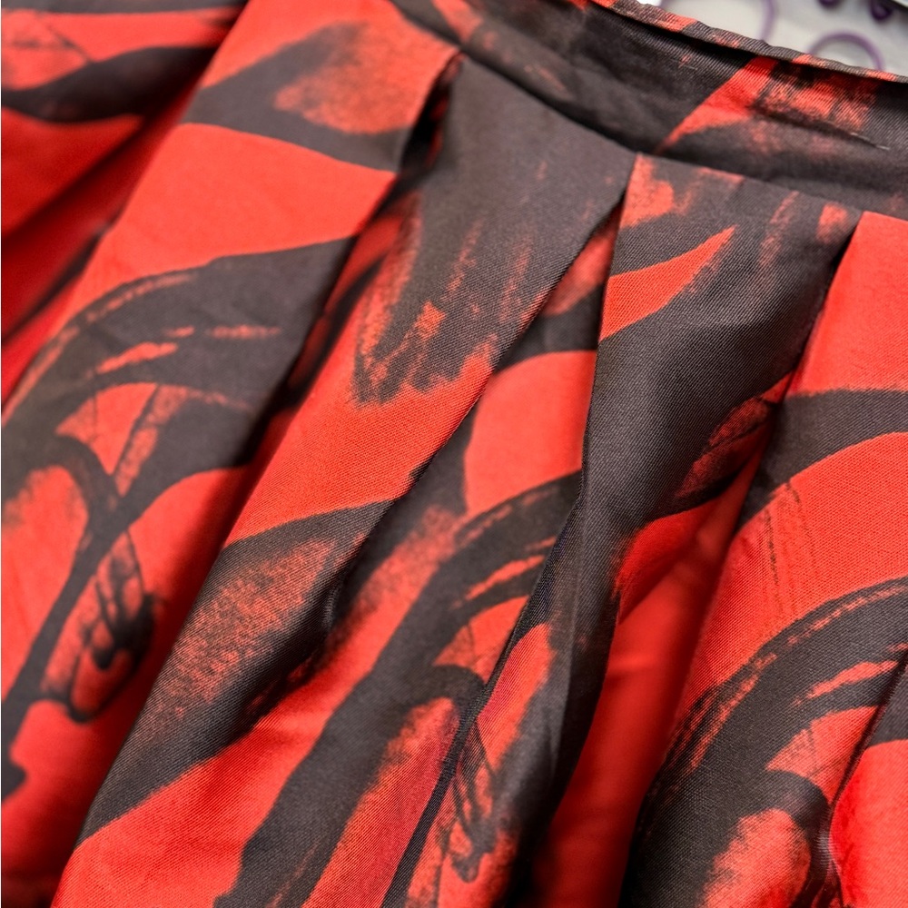 Full Red and Black Women's Skirt Sz‎ Med - Picture 7 of 14